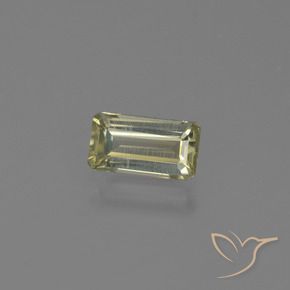 Diaspro cangiante Giallo pallido naturale da 0.68 ct, Ottagonale / Taglio smeraldo, VVS-VS