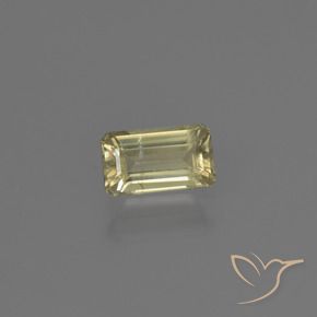 Diaspro cangiante Giallo caldo naturale da 0.68 ct, Ottagonale / Taglio smeraldo, VS-SI