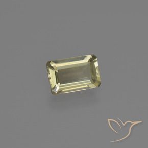 Diaspro cangiante Giallo chiaro naturale da 0.62 ct, Ottagonale / Taglio smeraldo, VVS-VS