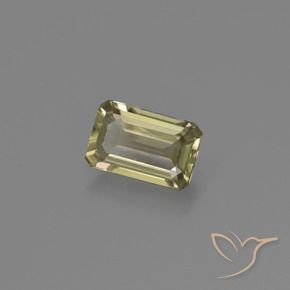 Diaspro cangiante Giallo chiaro naturale da 0.71 ct, Ottagonale / Taglio smeraldo, VS