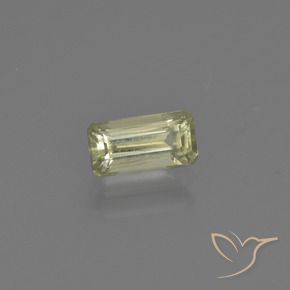 Diaspro cangiante Giallo verde naturale da 0.72 ct, Ottagonale / Taglio smeraldo, VS