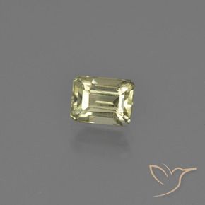 Diaspro cangiante Giallo chiaro naturale da 0.75 ct, Ottagonale / Taglio smeraldo, VS-SI