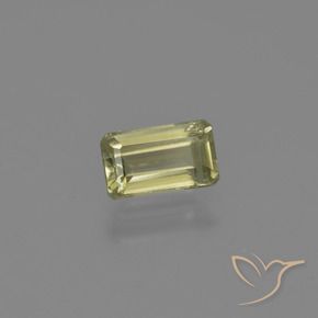 Diaspro cangiante Giallo verde naturale da 0.70 ct, Ottagonale / Taglio smeraldo, VS