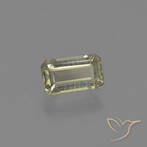 Diaspro cangiante Giallo chiaro naturale da 0.83 ct, Ottagonale / Taglio smeraldo, VVS-VS