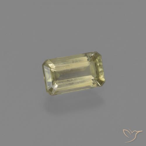 Diaspro cangiante Giallo chiaro naturale da 0.80 ct, Ottagonale / Taglio smeraldo, VS