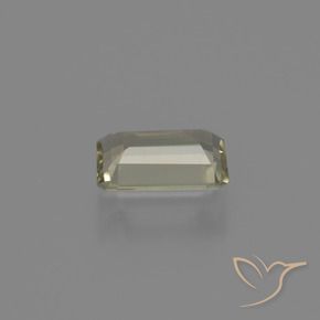 Diasporo cangiante naturale giallo da 0,83 ct, taglio smeraldo, VVS-VS