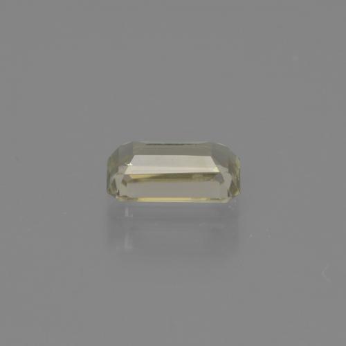 Diasporo cangiante naturale giallo da 0,86 ct, taglio smeraldo, VS