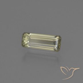 Diaspro cangiante Giallo pallido naturale da 0.84 ct, Ottagonale / Taglio smeraldo, VS-SI