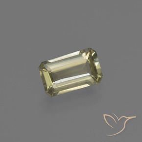 Diaspro cangiante Giallo chiaro naturale da 0.81 ct, Ottagonale / Taglio smeraldo, VS