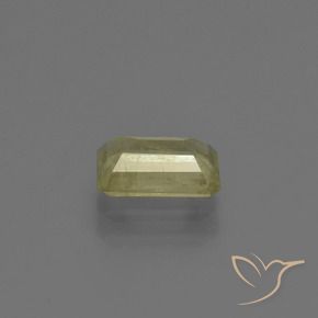 Diaspro cangiante Giallo pallido naturale da 0.97 ct, Ottagonale / Taglio smeraldo, VS-SI