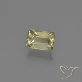 Diaspro cangiante Giallo chiaro naturale da 0.91 ct, Ottagonale / Taglio smeraldo, VS
