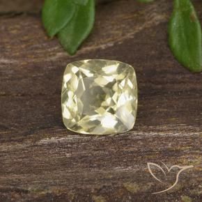 Diaspro cangiante Giallo pallido naturale da 0.70 ct, Cuscino, VS