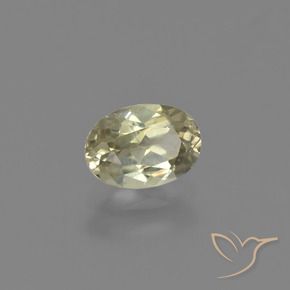 Diaspro cangiante Giallo chiaro naturale da 0.73 ct, Ovale, VS