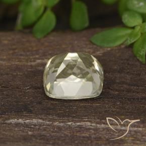 Diaspro cangiante Giallo pallido naturale da 0.66 ct, Cuscino, VVS-VS