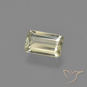Diaspro cangiante Giallo chiaro naturale da 0.76 ct, Ottagonale / Taglio smeraldo, VS