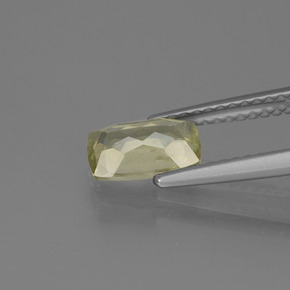 Diasporo cangiante naturale giallo da 1,09 ct, taglio a cuscino, VS-SI