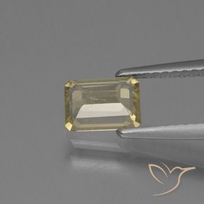 Diaspro cangiante Giallo medio naturale da 0.78 ct, Ottagonale / Taglio smeraldo, VS