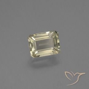 Diaspro cangiante Giallo chiaro naturale da 0.80 ct, Ottagonale / Taglio smeraldo, VS