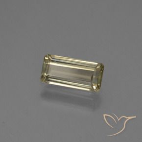 Diaspro cangiante Giallo pallido naturale da 0.75 ct, Ottagonale / Taglio smeraldo, VS