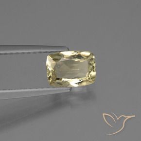 Diaspro cangiante Giallo molto chiaro naturale da 1.09 ct, Cuscino, VS-SI