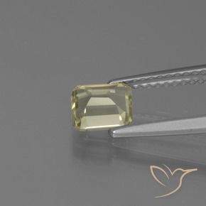 Diaspro cangiante Giallo molto chiaro naturale da 0.92 ct, Ottagonale / Taglio smeraldo, VS