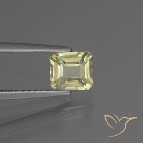 Diaspro cangiante Giallo molto chiaro naturale da 0.99 ct, Ottagonale / Taglio smeraldo, VS