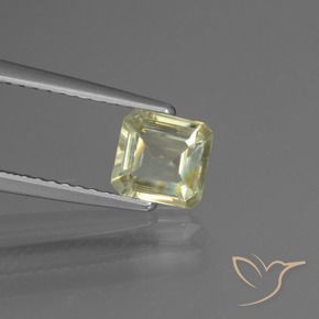 Diaspro cangiante Giallo molto chiaro naturale da 0.87 ct, Ottagonale / Taglio smeraldo, VS