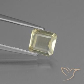 Diaspro cangiante Giallo chiaro naturale da 0.73 ct, Ottagonale / Taglio smeraldo, VS