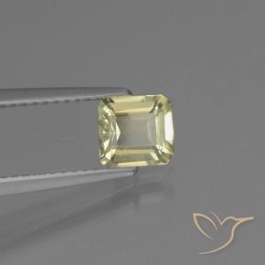 Diaspro cangiante Giallo Beige naturale da 0.80 ct, Ottagonale / Taglio smeraldo, VS