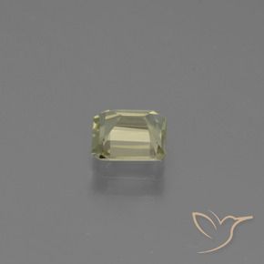 Diaspro cangiante Giallo Beige naturale da 0.80 ct, Ottagonale / Taglio smeraldo, VS