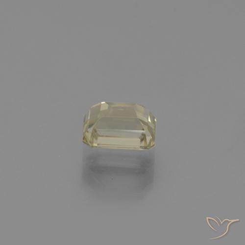 Diaspro cangiante Giallo pallido naturale da 0.96 ct, Ottagonale / Taglio smeraldo, VVS-VS