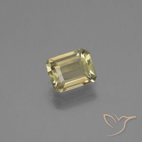 Diaspro cangiante Giallo pallido naturale da 0.95 ct, Ottagonale / Taglio smeraldo, VVS-VS
