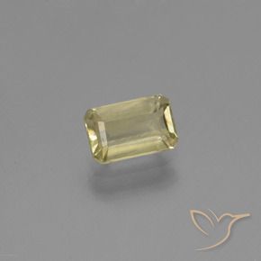 Diaspro cangiante Giallo chiaro naturale da 0.97 ct, Ottagonale / Taglio smeraldo, VS