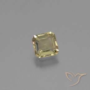 Diaspro cangiante Giallo pallido naturale da 0.84 ct, Ottagonale / Taglio smeraldo, VS
