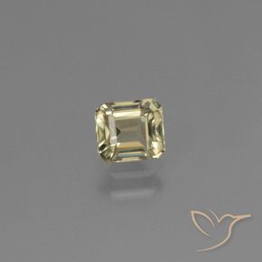 Diaspro cangiante Giallo dorato molto chiaro naturale da 0.80 ct, Taglio smeraldo, VS