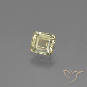 Diaspro cangiante Giallo dorato chiaro naturale da 0.85 ct, Taglio smeraldo, VVS-VS