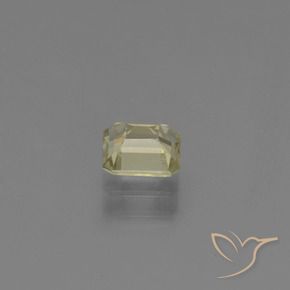 Diaspro cangiante Giallo dorato chiaro naturale da 0.85 ct, Taglio smeraldo, VVS-VS