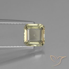 Diaspro cangiante Giallo molto pallido naturale da 1.04 ct, Ottagonale / Taglio smeraldo, VVS-VS