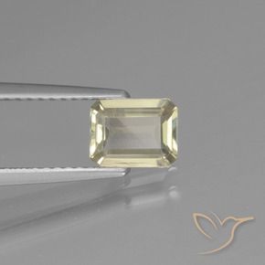 Diaspro cangiante Giallo Beige naturale da 0.80 ct, Ottagonale / Taglio smeraldo, VVS-VS