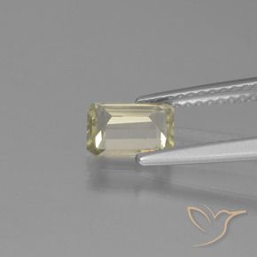 Diaspro cangiante Giallo Beige naturale da 0.80 ct, Ottagonale / Taglio smeraldo, VVS-VS