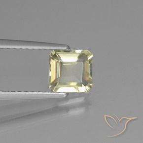 Diaspro cangiante Giallo molto chiaro naturale da 1.03 ct, Ottagonale / Taglio smeraldo, VVS-VS