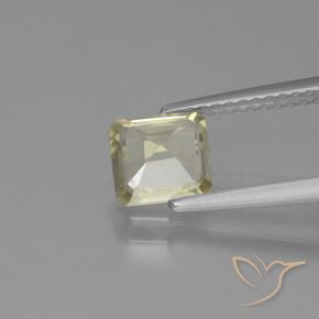 Diaspro cangiante Giallo molto chiaro naturale da 1.03 ct, Ottagonale / Taglio smeraldo, VVS-VS