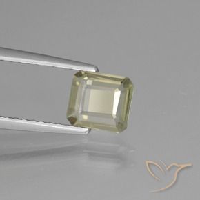 Diaspro cangiante Giallo molto chiaro naturale da 0.79 ct, Ottagonale / Taglio smeraldo, VVS-VS