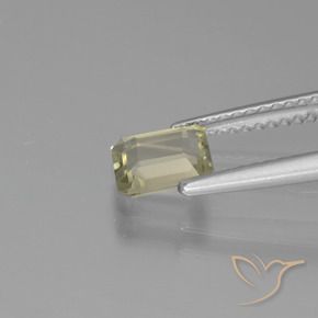 Diaspro cangiante Giallo molto chiaro naturale da 0.79 ct, Ottagonale / Taglio smeraldo, VVS-VS
