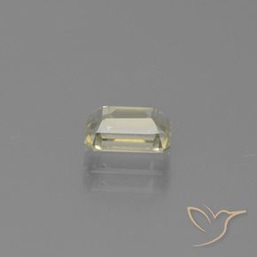 Diaspro cangiante Giallo molto pallido naturale da 0.98 ct, Ottagonale / Taglio smeraldo, VVS-VS