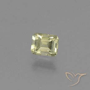 Diaspro cangiante Giallo molto chiaro naturale da 0.74 ct, Ottagonale / Taglio smeraldo, VS