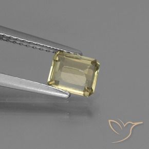 Diaspro cangiante Giallo caldo naturale da 0.74 ct, Ottagonale / Taglio smeraldo, VS