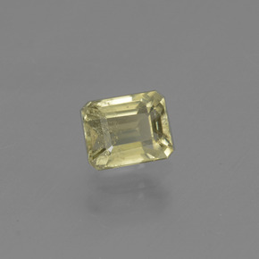 Diaspro cangiante Giallo medio naturale da 1.06 ct, Taglio smeraldo, VS
