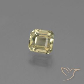 Diaspro cangiante Giallo molto chiaro naturale da 0.86 ct, Ottagonale / Taglio smeraldo, VVS-VS