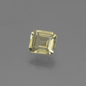 Diaspro cangiante Giallo molto chiaro naturale da 0.72 ct, Taglio smeraldo, VVS-VS